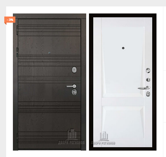 Дверь входная со сменными панелями Министр, цвет горький шоколад,  панель - perfecto цвет белый бархат