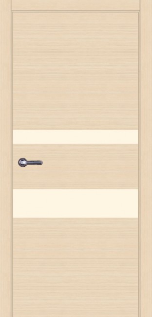 Дверь 703 ДО 21- 9, стекло Лакобель Жемчужно-Белый (Дуб выбеленный)