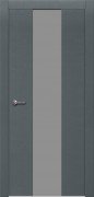 Дверь Шпон дуба 704 ДО 21- 9, стекло Серое (Эмаль серая по шпону)