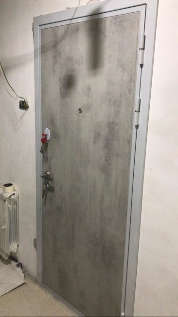 Дверь ZMD Лофт бетон Зеркало XXL Венге