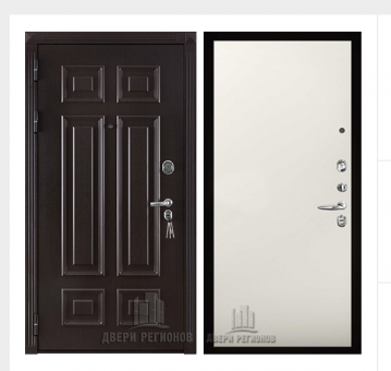 Дверь входная взломостойкая Сенатор 3D Марсель, цвет венге, панель - aurum цвет магнолия гладкая