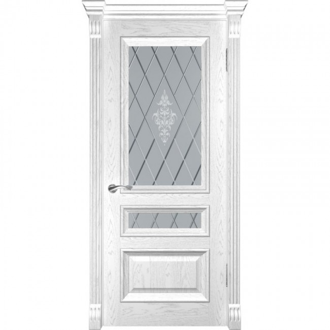 Межкомнатная дверь Фараон-2 ДО (Дуб белая эмаль) Межкомнатная дверь Фараон-2 ДО (Дуб белая эмаль)