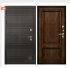Дверь входная со сменными панелями Министр, цвет горький шоколад, панель - корсика цвет дуб brandy Дверь входная со сменными панелями Министр, цвет горький шоколад, панель - корсика цвет дуб brandy