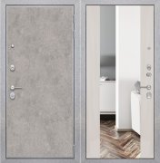 Дверь ZMD Лофт бетон Зеркало XXL Сандал светлый