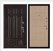 Дверь входная взломостойкая Сенатор 3D Марсель, цвет венге,  панель - light md 003 цвет беленый дуб Дверь входная взломостойкая Сенатор 3D Марсель, цвет венге,  панель - light md 003 цвет беленый дуб