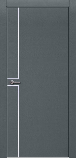 Дверь Шпон дуба 707 ДГ 21- 9 (Эмаль серая по шпону)