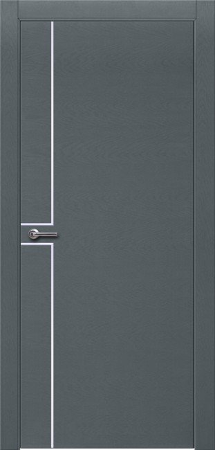 Дверь Шпон дуба 707 ДГ 21- 9 (Эмаль серая по шпону)