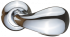 Ручка дверная "Сильвия", хром блестящий