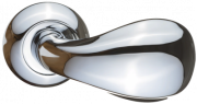 Ручка дверная "Сильвия", хром блестящий