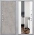 Дверь ZMD Лофт бетон Зеркало XXL Сноу