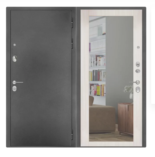 Дверь ZMD Премиум SB Зеркало стандарт Сандал светлый