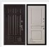 Дверь входная взломостойкая Сенатор 3D Марсель, цвет венге,  панель - виктория цвет эмаль слоновая кость Дверь входная взломостойкая Сенатор 3D Марсель, цвет венге,  панель - виктория цвет эмаль слоновая кость