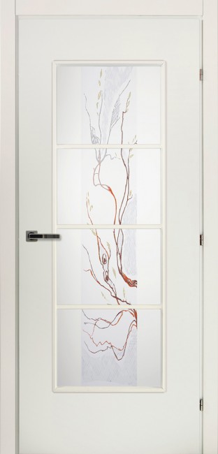 Дверь CPL 50.40 ДО 21- 9, стекло Цветное (Белый) Дверь CPL 50.40 ДО 21- 9, стекло Цветное (Белый)