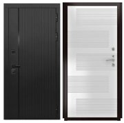 Дверь Luxor-45 ФЛ-185 (10мм, ПВХ ясень белый)