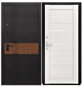 Дверь Luxor-49 - СБ-1 (лак. белое, 16мм, беленый дуб)