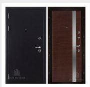 Дверь входная Колизей, цвет темное серебро антик, панель -  uno цвет дуб brandy