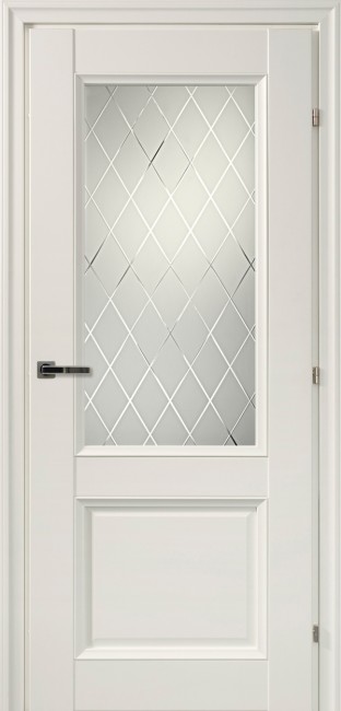 Дверь CPL 33.24Ф ДО 21- 9, стекло Кристалл (Белый)