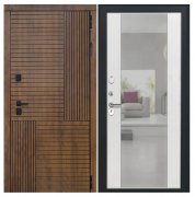 Дверь Авеста - Алиса (16мм, ПВХ ясень белый, зеркало)