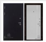 Дверь входная Колизей, цвет темное серебро антик, панель -  uno цвет chiaro (ral 9003)