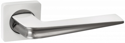 Ручка дверная "Франко", суп.бел./ник.мат.КВ