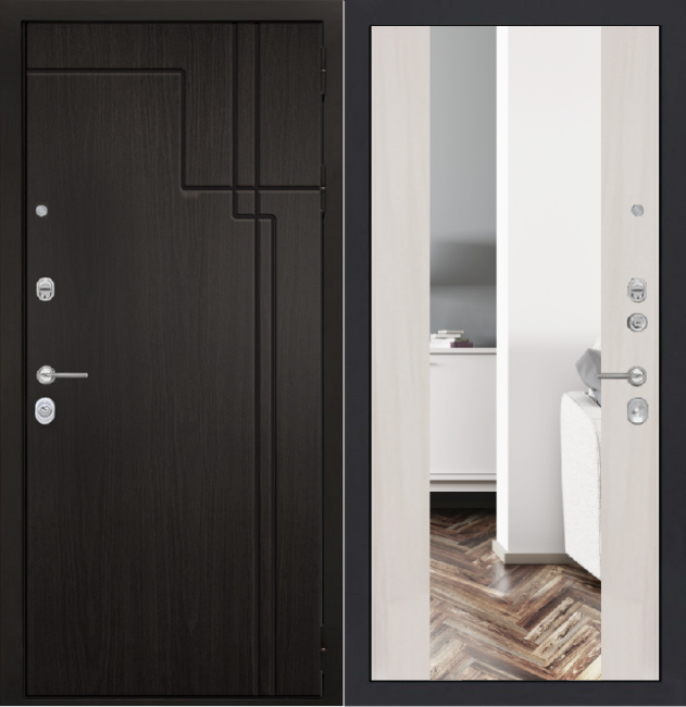 Дверь ZMD Галактик Зеркало XXL Сандал светлый Дверь ZMD Галактик Зеркало XXL Сандал светлый