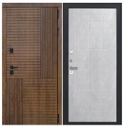 Дверь Авеста - ФЛ-256 (10мм, бетон снежный)