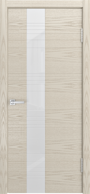 Межкомнатная дверь ID-HL(лакобель белый) Бьянко