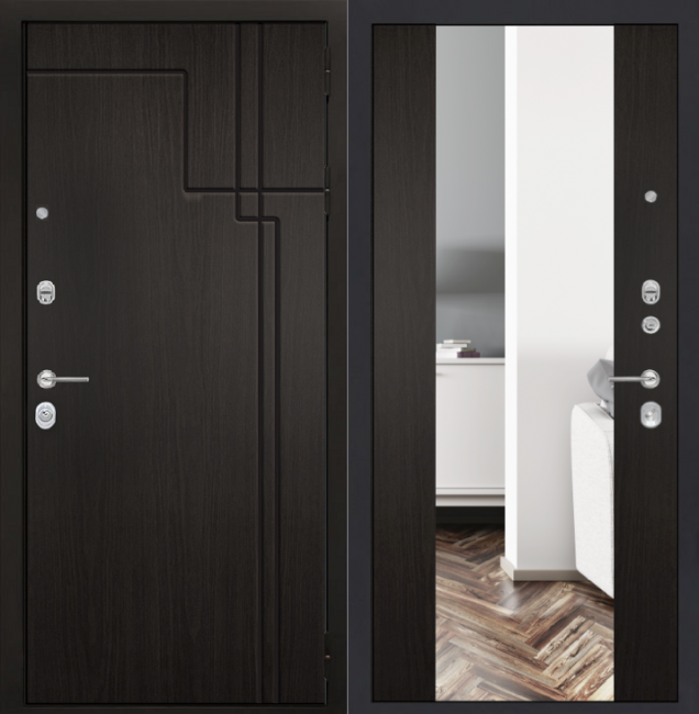 Дверь ZMD Галактик Зеркало XXL Венге Дверь ZMD Галактик Зеркало XXL Венге