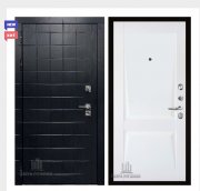 Дверь входная взломостойкая Сенатор ПЛЮС, цвет альберо блэк рисунок грань, панель - perfecto цвет белый бархат Дверь входная взломостойкая Сенатор ПЛЮС, цвет альберо блэк рисунок грань, панель - perfecto цвет белый бархат