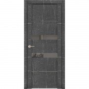 Межкомнатная дверь UniLine L 30037/1 ДО (Торос графит)