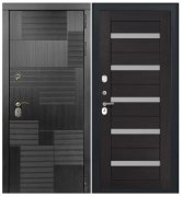 Дверь Luxor-47 - СБ-1 (ст. белое, 16мм, венге)