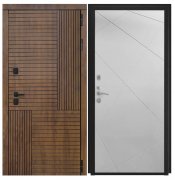 Дверь Авеста - ФЛ-291 (Line, 10мм, белый софт)