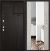 Дверь ZMD Галактик Зеркало XXL Белая сосна