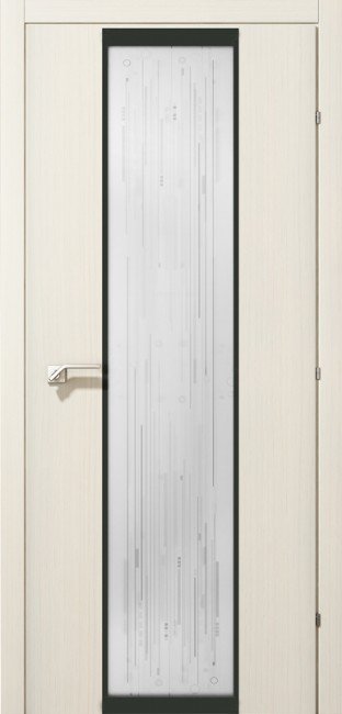 Дверь 50.04 ДО 21- 9, стекло Матрица ВКЛ350 (Выбеленный Дуб)