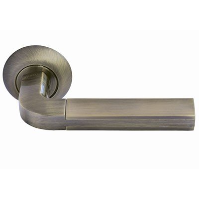 Ручка дверная МОЗАИКА MH-11 MAB/AB Матовая Античная Бронза/Античная Бронза