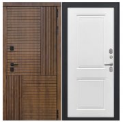 Дверь Авеста - ФЛ-677 (10мм, белый матовый)