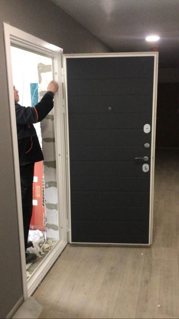 Дверь ZMD Лофт бетон Лайн Титан