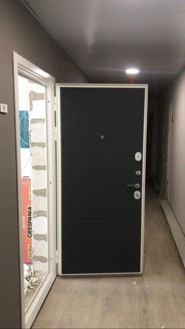 Дверь ZMD Лофт бетон Лайн Титан