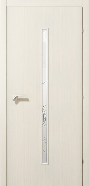 Дверь 50.33 ДО 21- 9, стекло Лиа (Выбеленный Дуб)