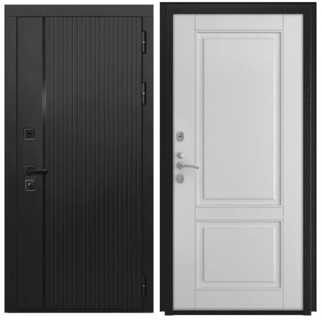 Дверь Luxor-45 L-5 (16мм, белая эмаль)