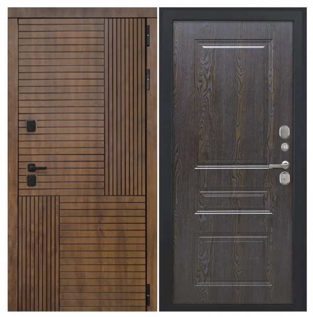 Дверь Авеста - ФЛ-701 (10мм, дуб шоколад)