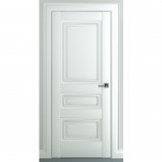 Межкомнатная дверь экошпон Ампир В1 ДГ (Матовый белый)