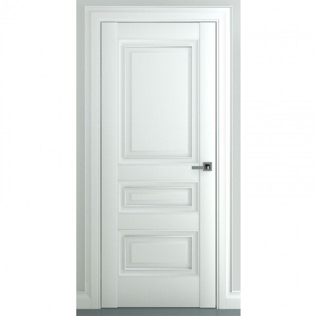 Межкомнатная дверь экошпон Ампир В1 ДГ (Матовый белый) Межкомнатная дверь экошпон Ампир В1 ДГ (Матовый белый)
