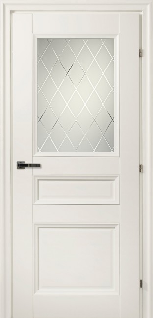 Дверь CPL 33.42 ДО 21- 9, стекло Кристалл (Белый)