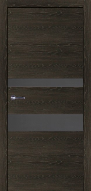 Дверь 703 ДО 21- 9, стекло Мателак Сильвер (Дуб Шварц)