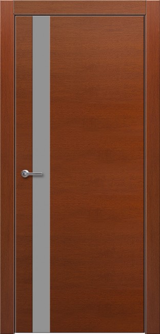 Дверь Шпон Курупикса 701 ДО 21- 9, стекло Серое (Бразильская Груша)