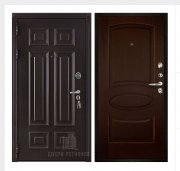 Дверь входная взломостойкая Сенатор 3D Марсель, цвет венге,  панель - оливия цвет орех тон 2 Дверь входная взломостойкая Сенатор 3D Марсель, цвет венге,  панель - оливия цвет орех тон 2