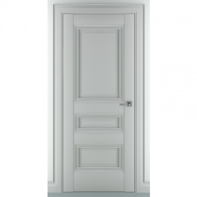 Межкомнатная дверь экошпон Ампир В1 ДГ (Матовый серый) Межкомнатная дверь экошпон Ампир В1 ДГ (Матовый серый)