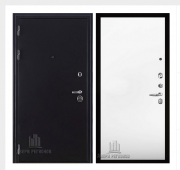 Дверь входная Колизей, цвет темное серебро антик, панель -  aurum цвет аляска гладкая