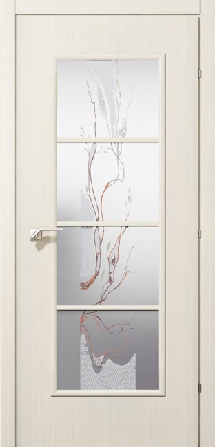 Дверь 50.40 ДО 21- 9, стекло Цвет (Выбеленный Дуб)